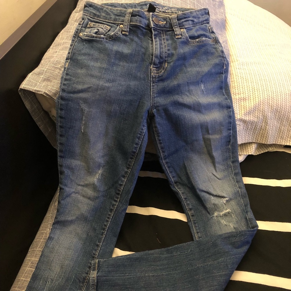 Skinny jeans blue washed away